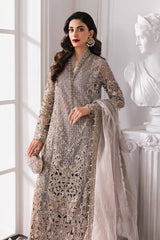 3 Piece Unstitched Embroidered Organza Suit | BD-3006